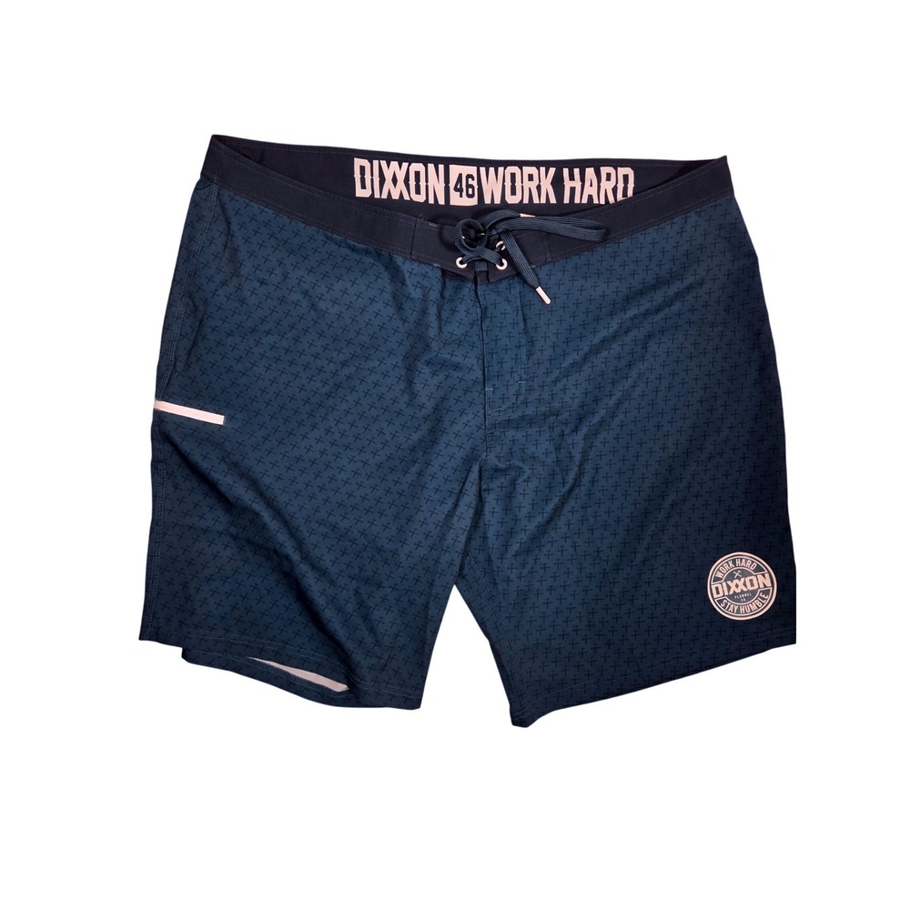 Dixxon Flannel Co Men Board Shorts Teal Wrench Cross Swim Trunks Work Hard 46